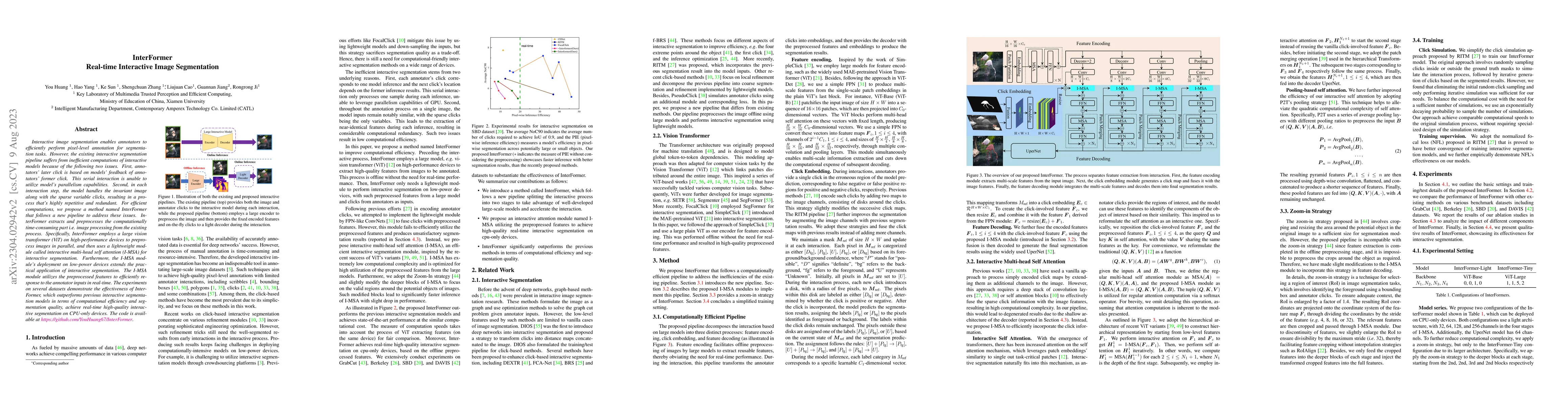 Thumbnail for InterFormer: Real-time Interactive Image Segmentation