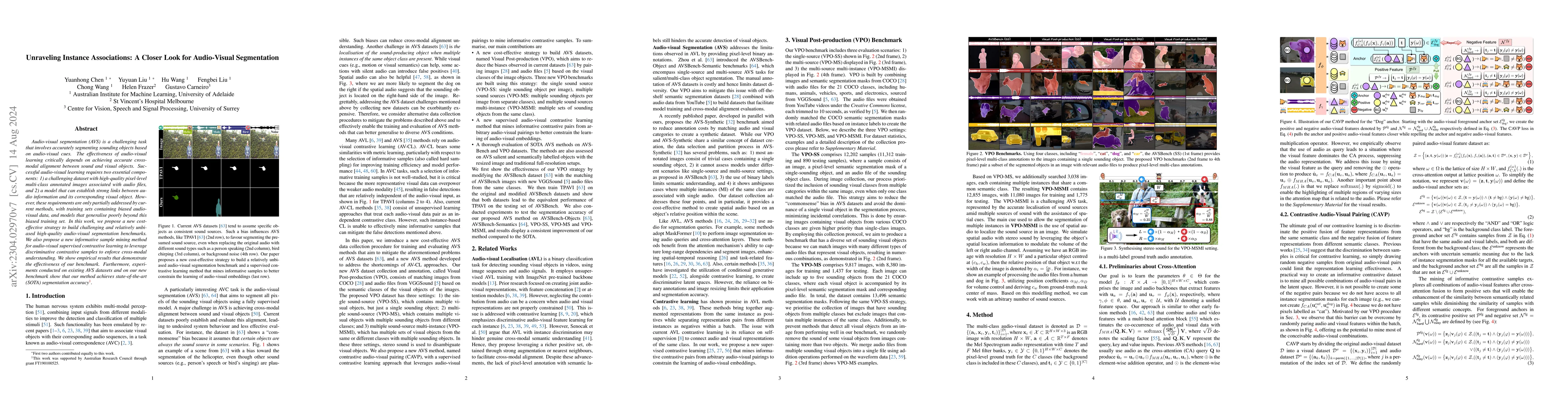 Thumbnail for Unraveling Instance Associations: A Closer Look for Audio-Visual
  Segmentation