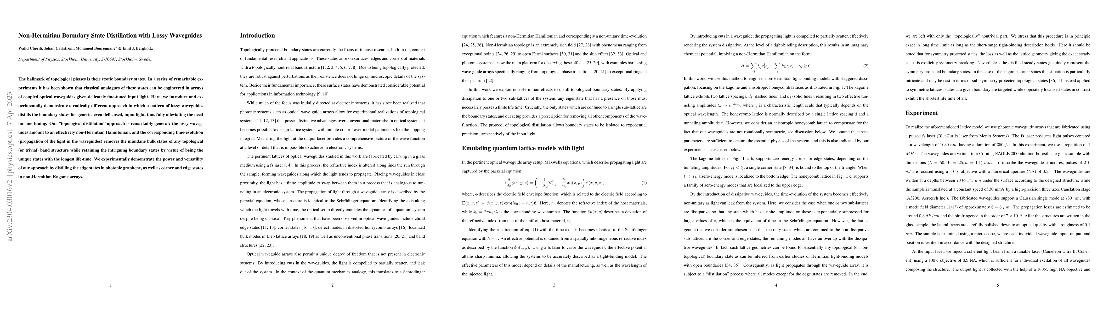 Thumbnail for Non-Hermitian Boundary State Distillation with Lossy Waveguides