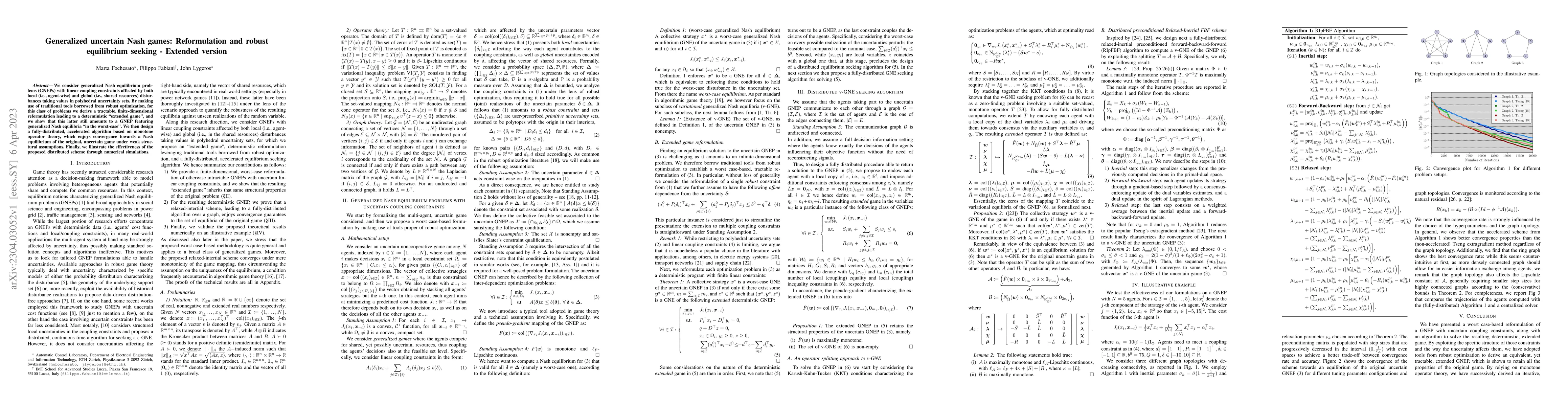 Thumbnail for Generalized uncertain Nash games: Reformulation and robust equilibrium
  seeking -- Extended version