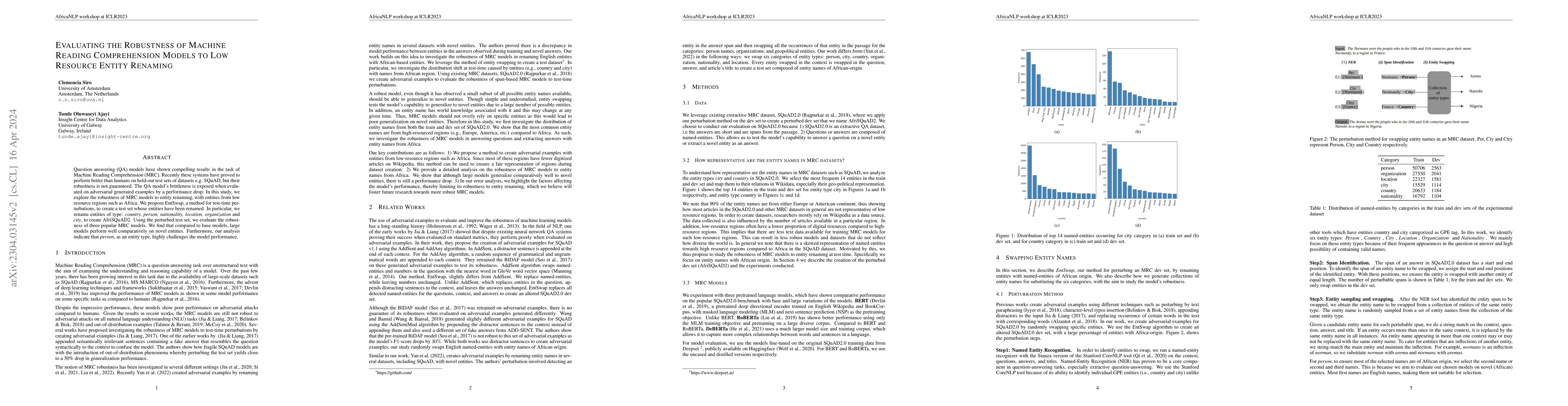 Thumbnail for Evaluating the Robustness of Machine Reading Comprehension Models to Low
  Resource Entity Renaming