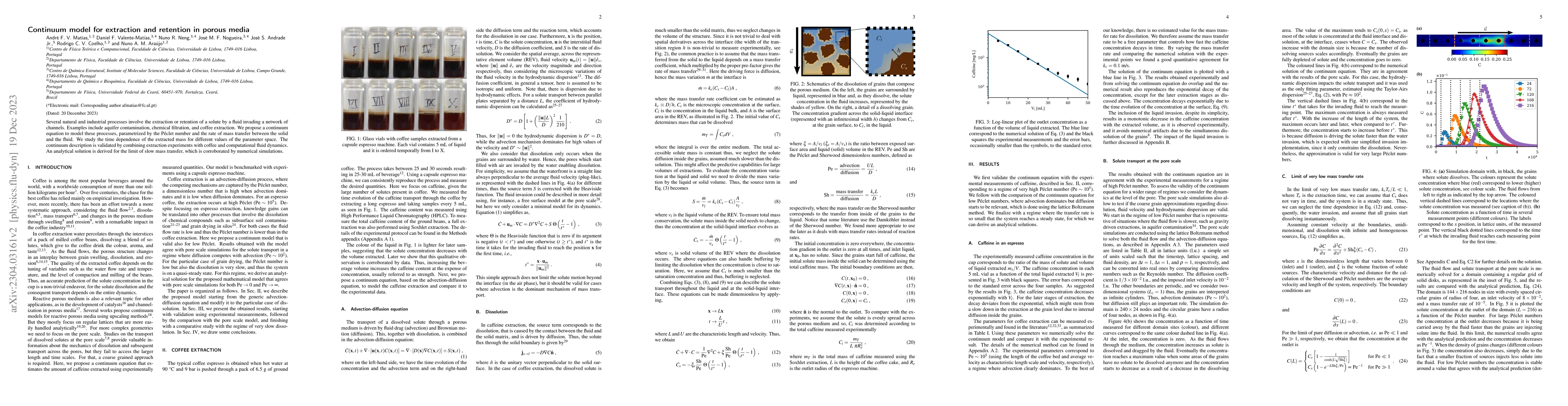 Thumbnail for Continuum model for extraction and retention in porous media