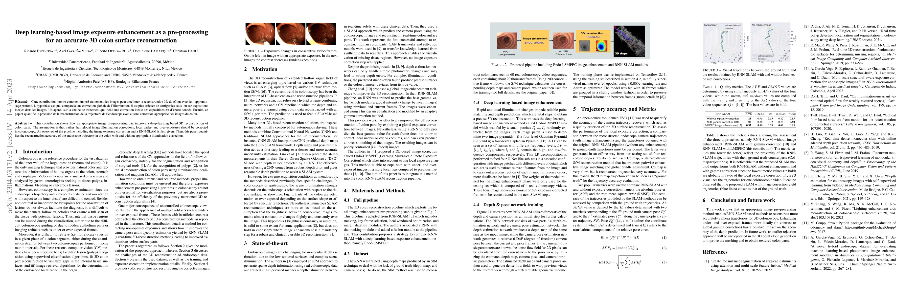 Thumbnail for Deep learning-based image exposure enhancement as a pre-processing for
  an accurate 3D colon surface reconstruction