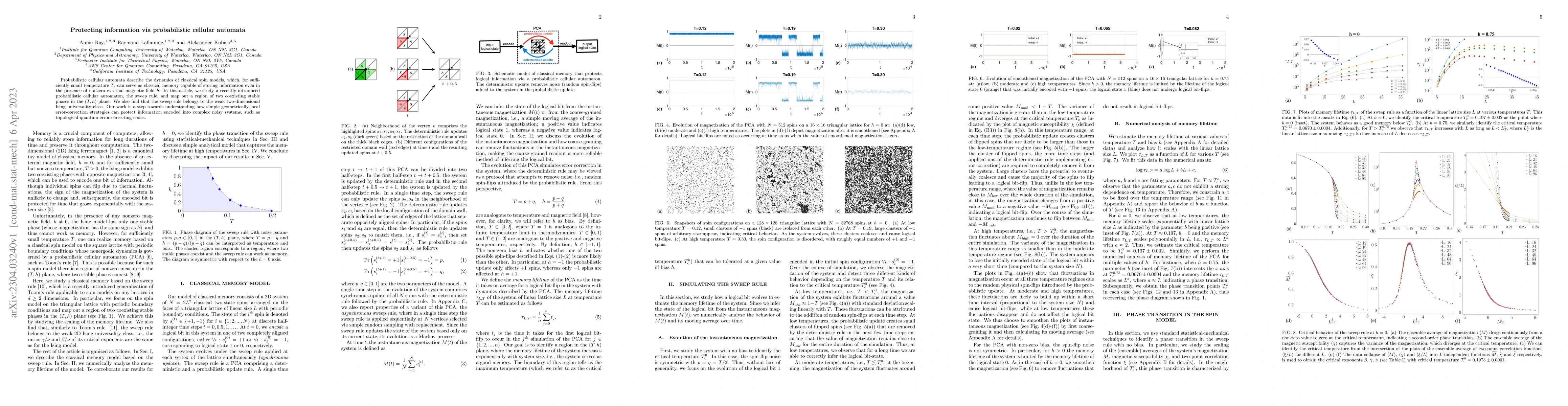 Thumbnail for Protecting information via probabilistic cellular automata