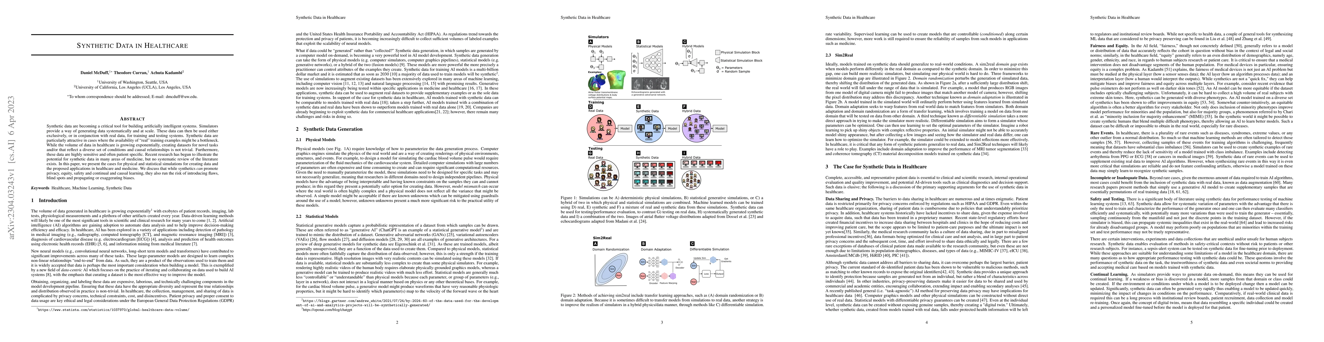 Thumbnail for Synthetic Data in Healthcare