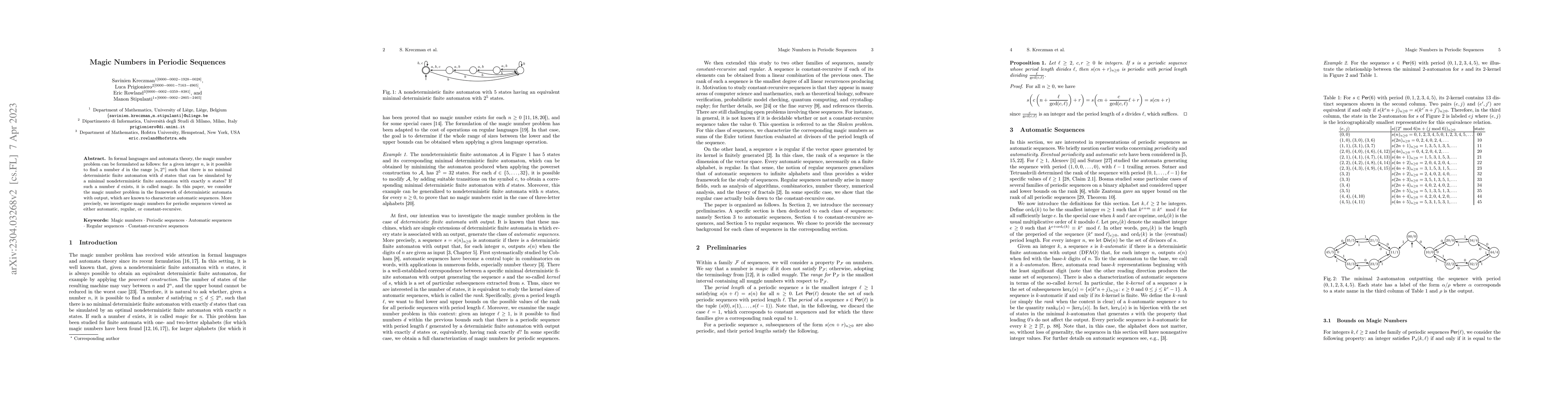 Thumbnail for Magic numbers in periodic sequences