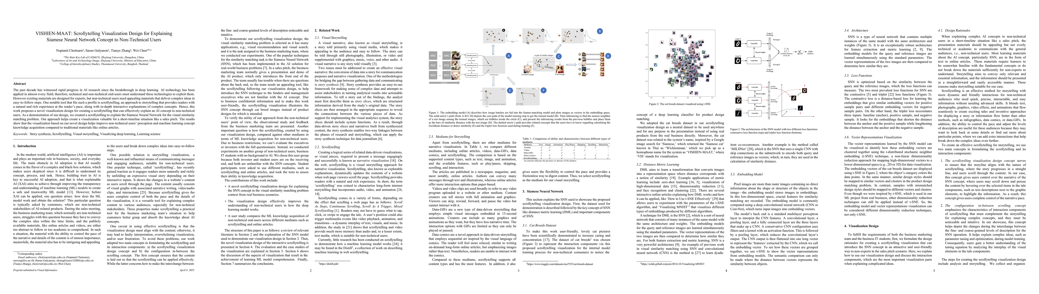 Thumbnail for VISHIEN-MAAT: Scrollytelling visualization design for explaining Siamese
  Neural Network concept to non-technical users