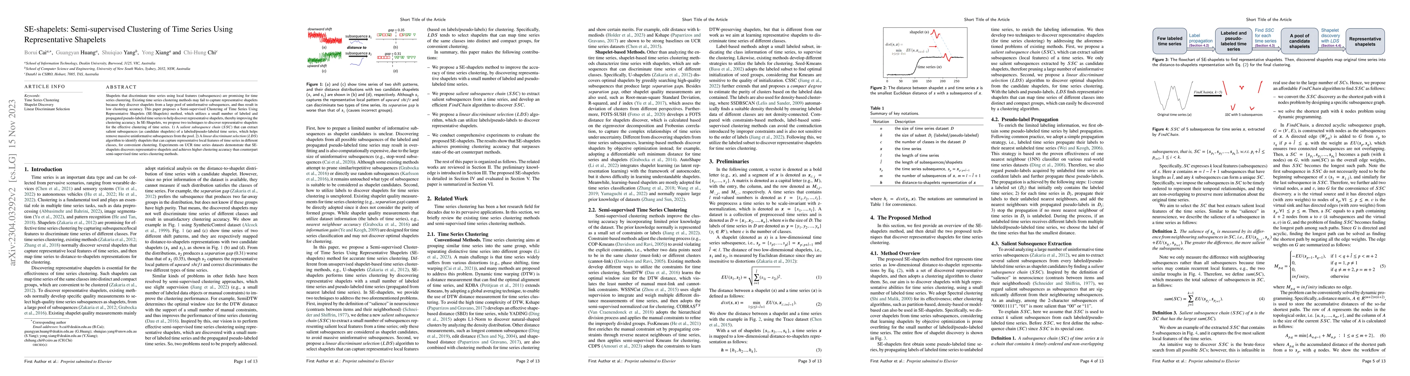 Thumbnail for SE-shapelets: Semi-supervised Clustering of Time Series Using
  Representative Shapelets