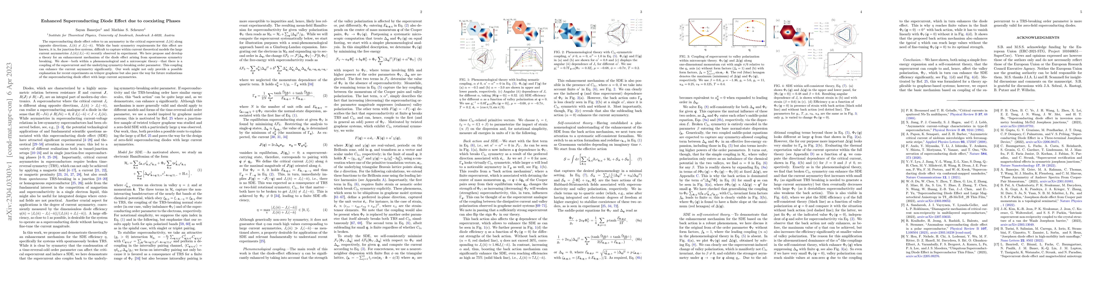 Thumbnail for Enhanced Superconducting Diode Effect due to coexisting Phases
