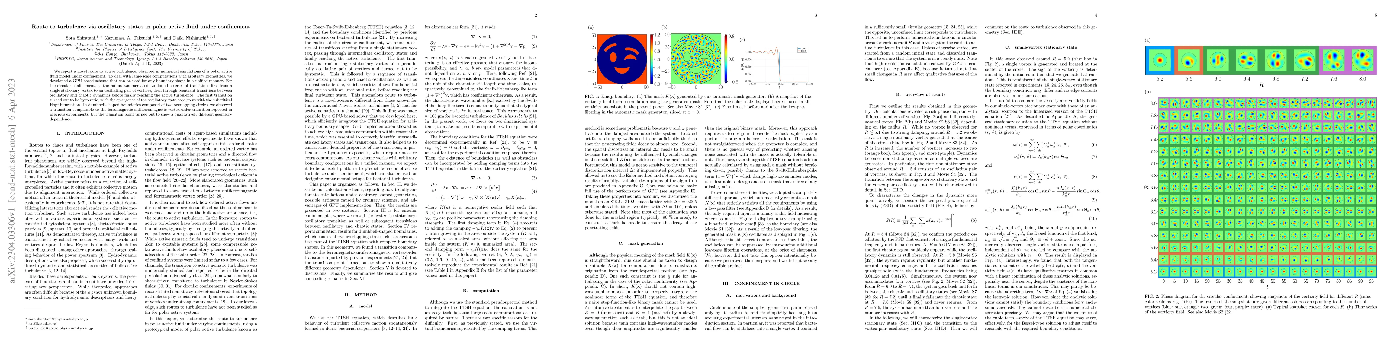 Thumbnail for Route to turbulence via oscillatory states in polar active fluid under
  confinement