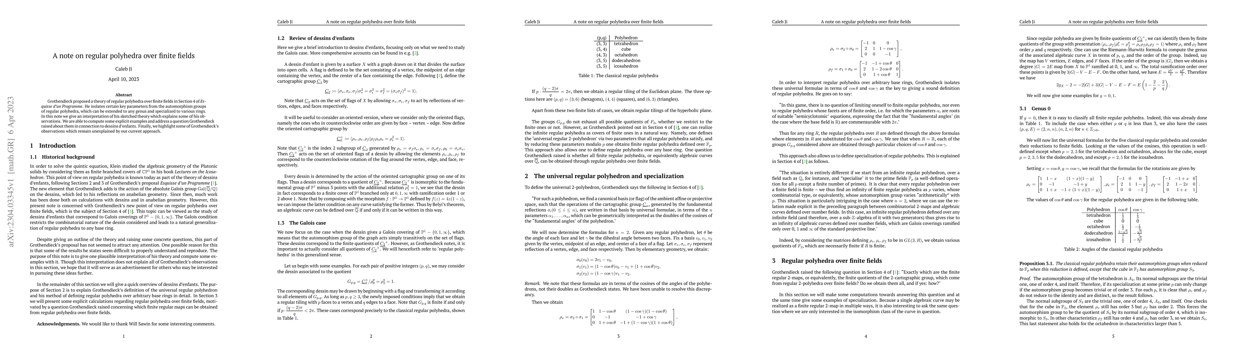 Thumbnail for A note on regular polyhedra over finite fields