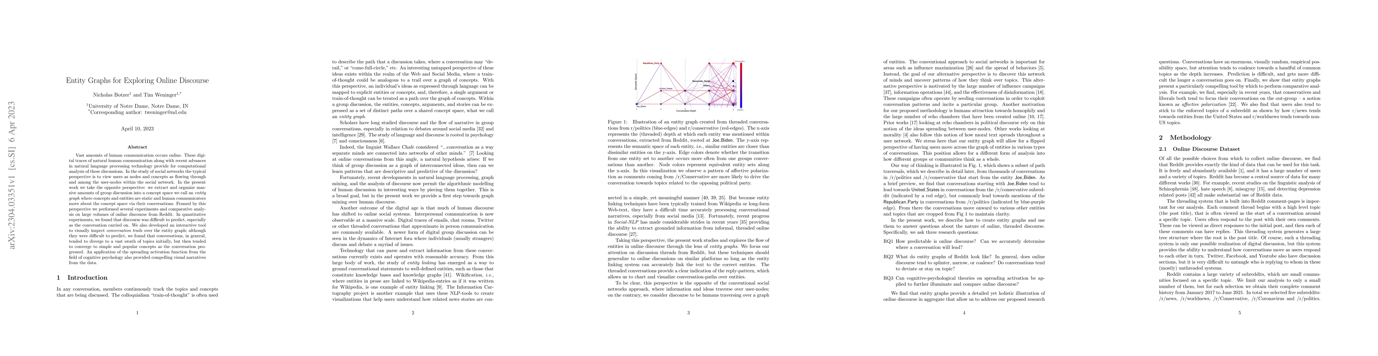 Thumbnail for Entity Graphs for Exploring Online Discourse