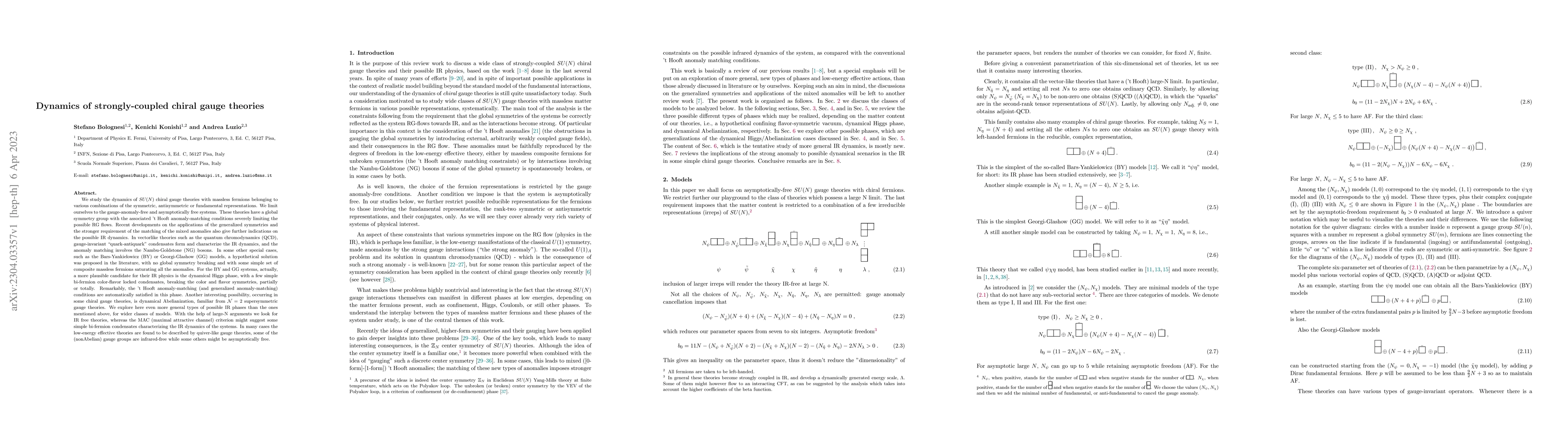 Thumbnail for Dynamics of strongly-coupled chiral gauge theories