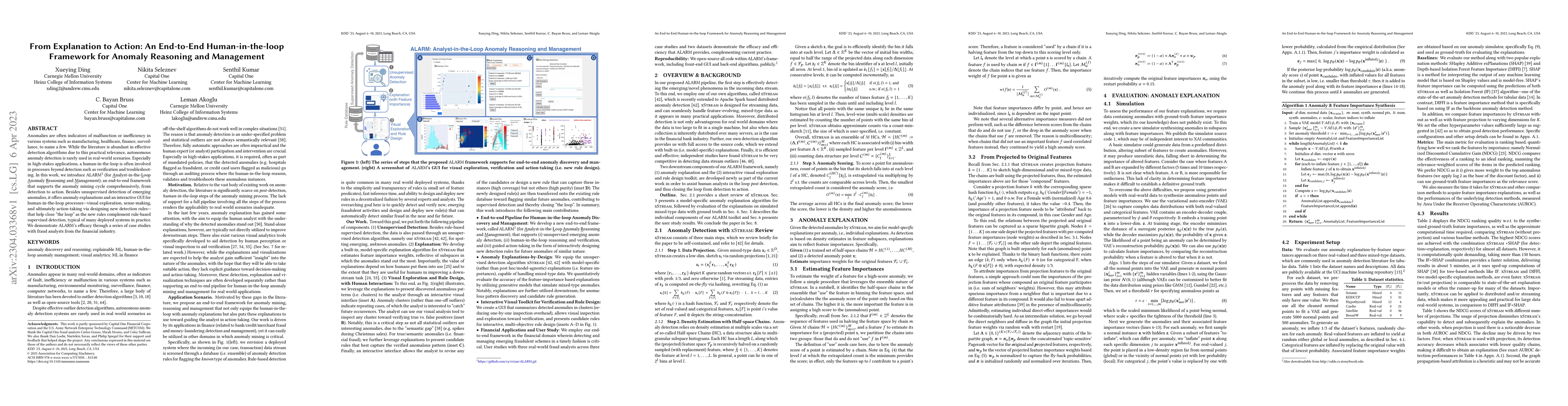 Thumbnail for From Explanation to Action: An End-to-End Human-in-the-loop Framework
  for Anomaly Reasoning and Management