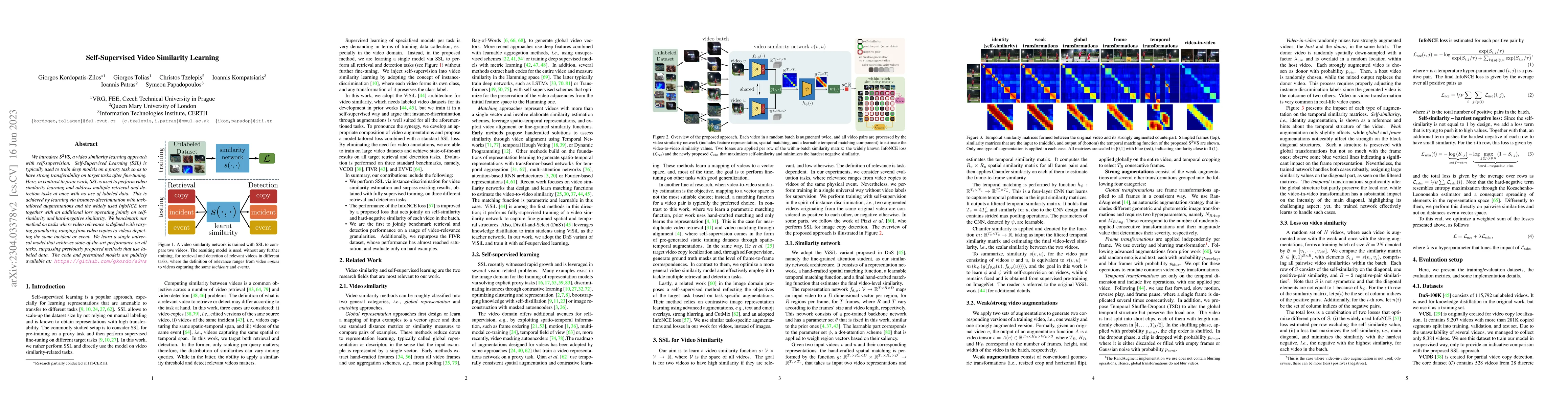 Thumbnail for Self-Supervised Video Similarity Learning