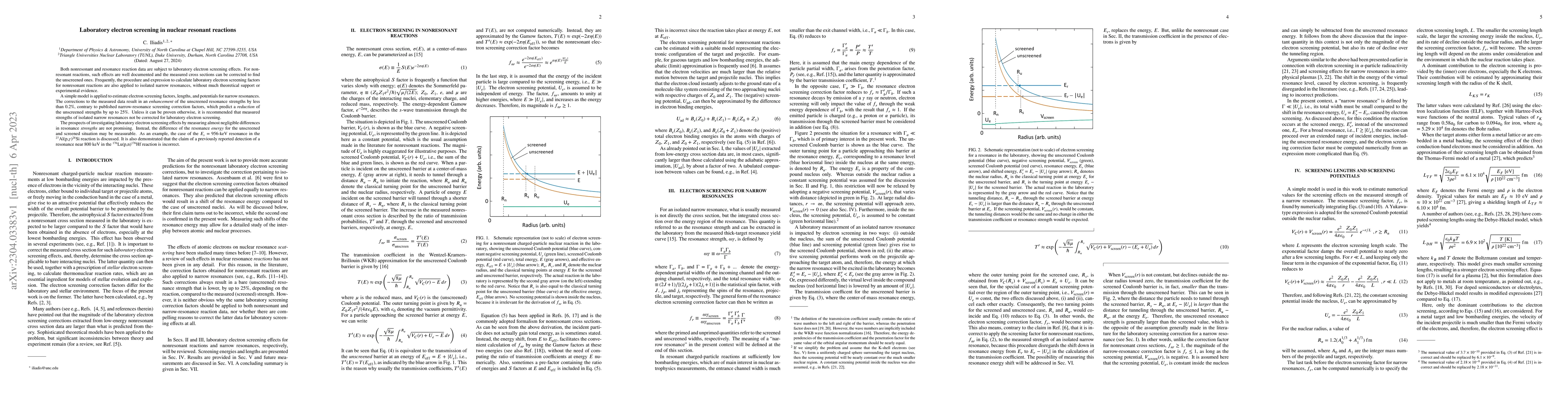 Thumbnail for Laboratory electron screening in nuclear resonant reactions