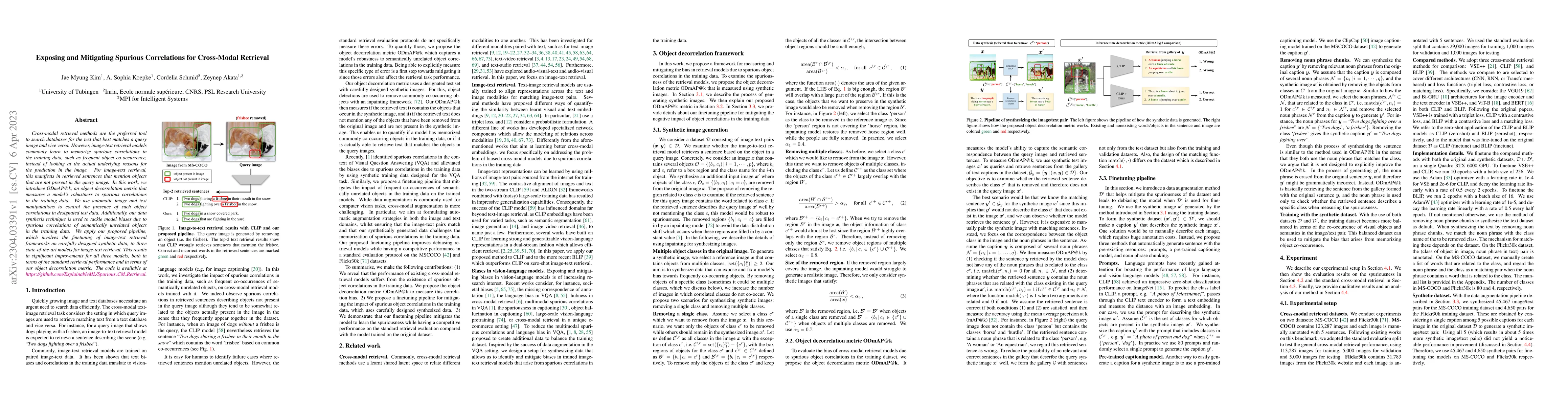 Thumbnail for Exposing and Mitigating Spurious Correlations for Cross-Modal Retrieval
