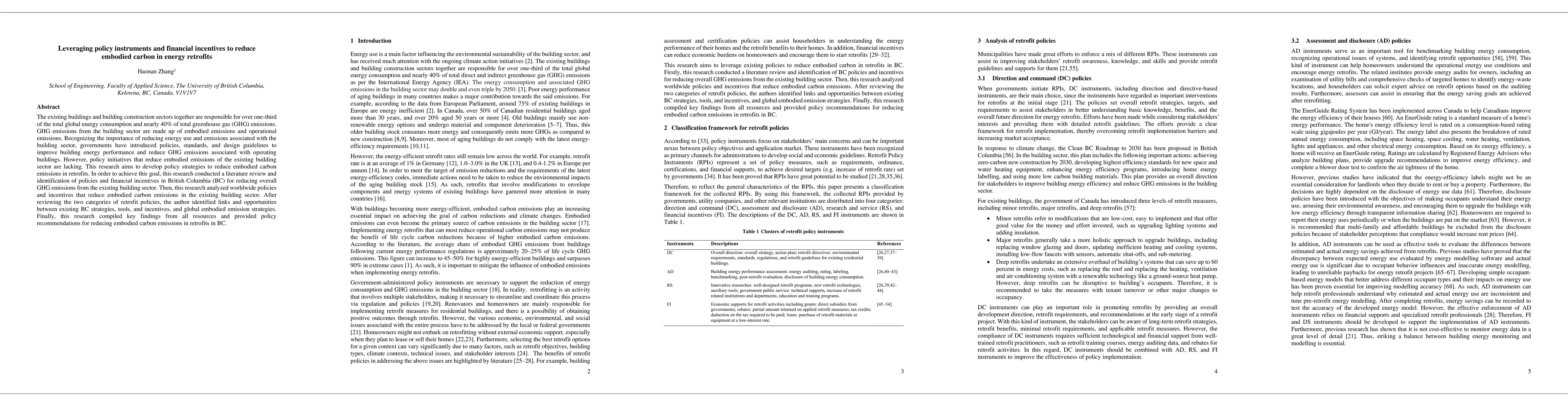 Thumbnail for Leveraging policy instruments and financial incentives to reduce
  embodied carbon in energy retrofits