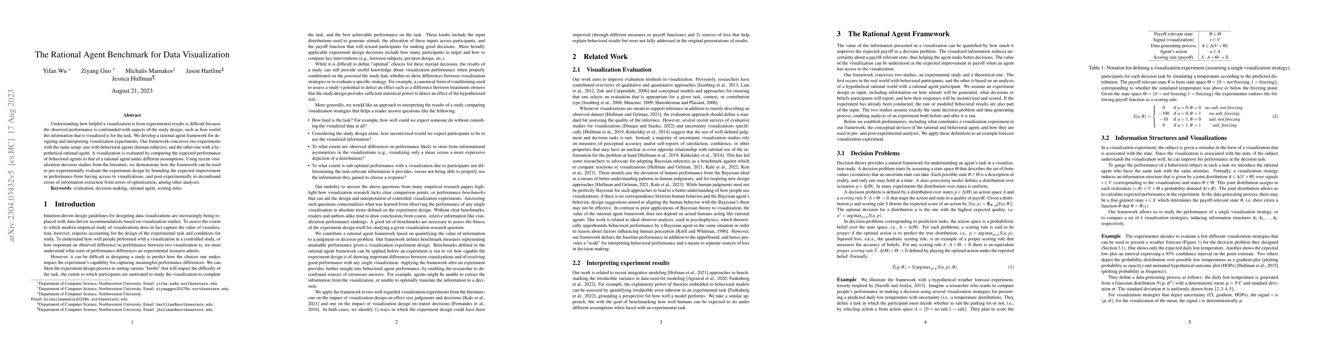 Thumbnail for The Rational Agent Benchmark for Data Visualization