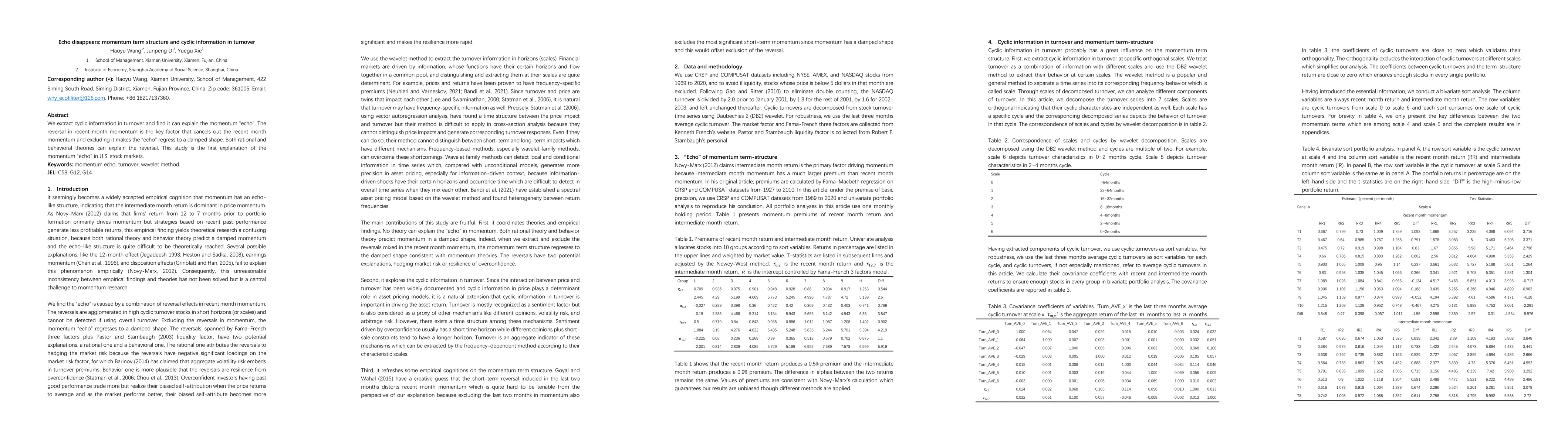 Thumbnail for Echo disappears: momentum term structure and cyclic information in
  turnover