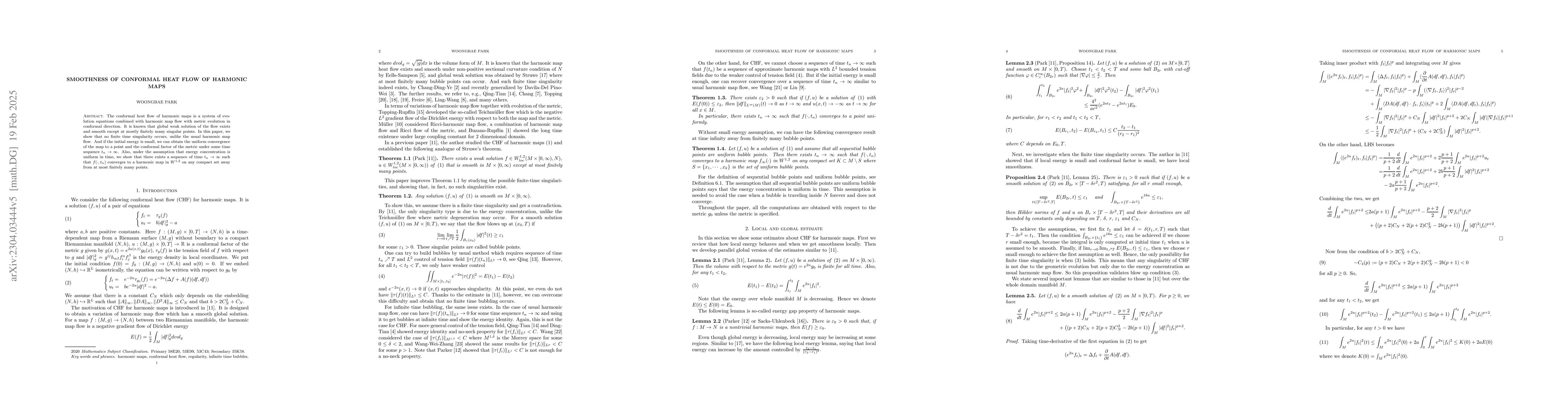 Thumbnail for Smoothness of conformal heat flow of harmonic maps