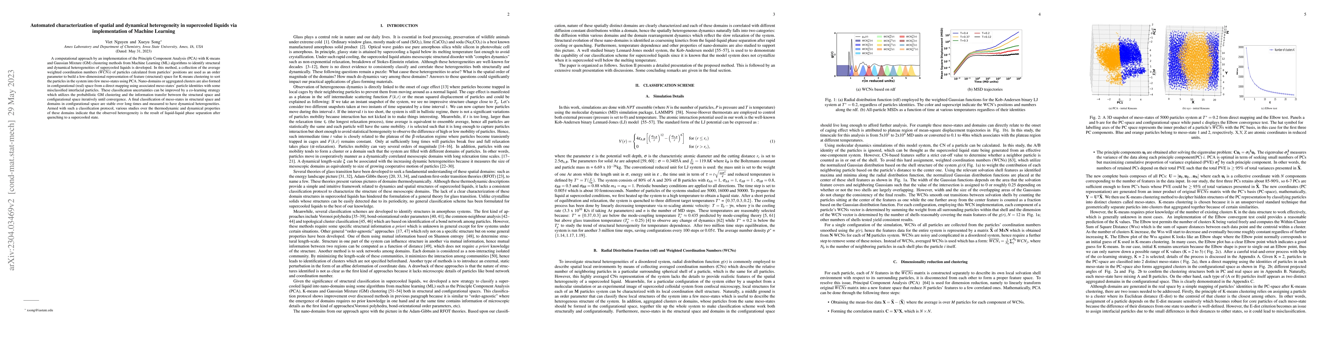Thumbnail for Automated characterization of spatial and dynamical heterogeneity in
  supercooled liquids via implementation of Machine Learning