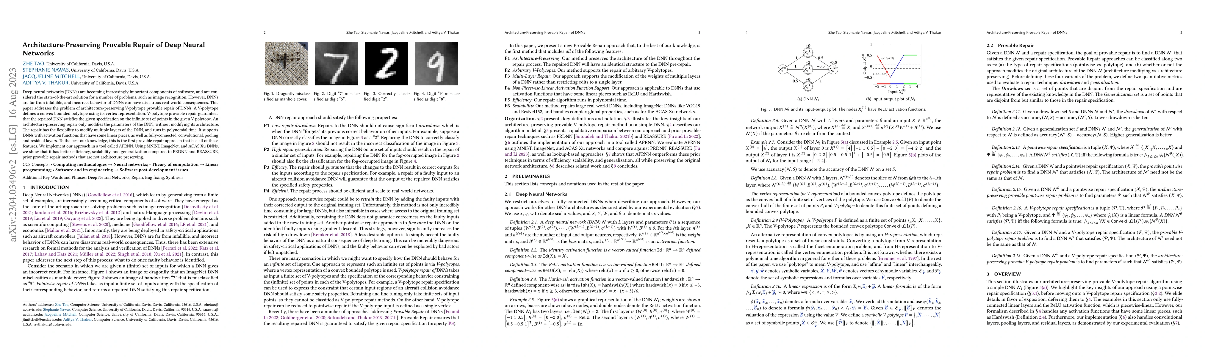 Thumbnail for Architecture-Preserving Provable Repair of Deep Neural Networks