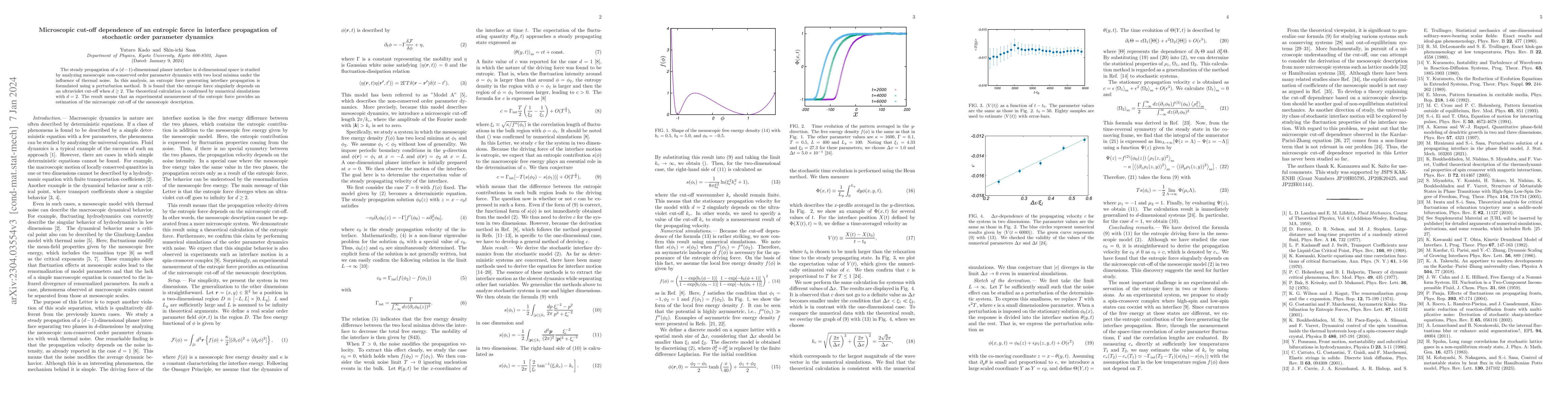 Thumbnail for Microscopic cut-off dependence of an entropic force in interface
  propagation of stochastic order parameter dynamics