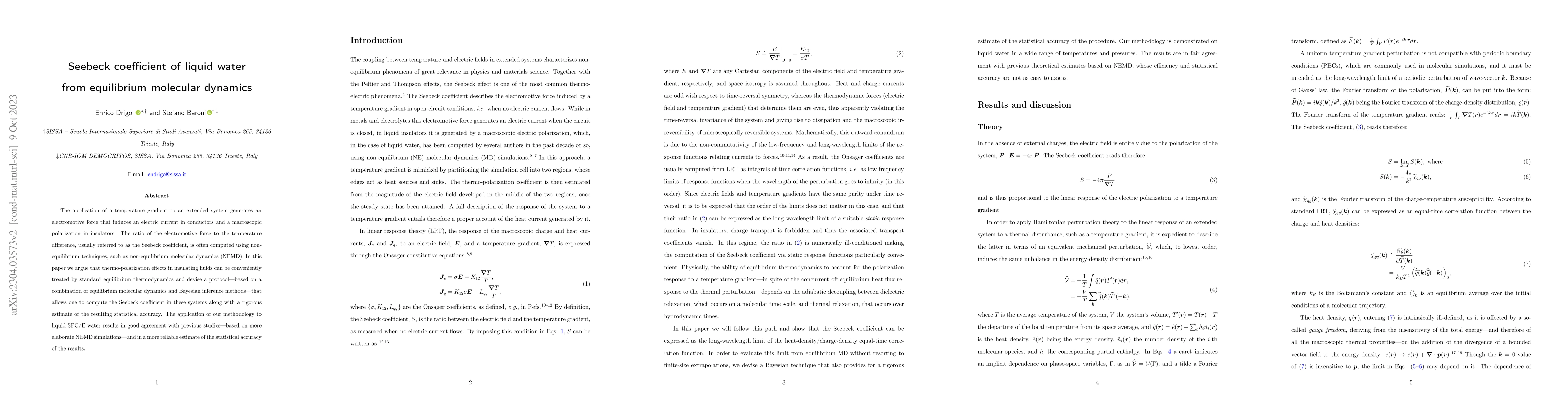 Thumbnail for Seebeck coefficient of liquid water from equilibrium molecular dynamics
