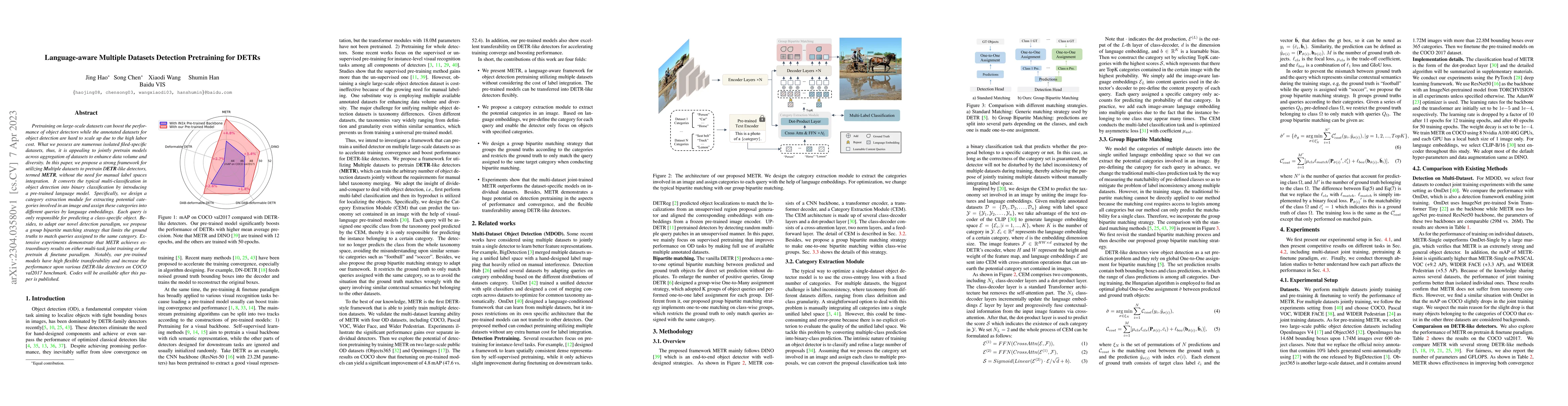 Thumbnail for Language-aware Multiple Datasets Detection Pretraining for DETRs