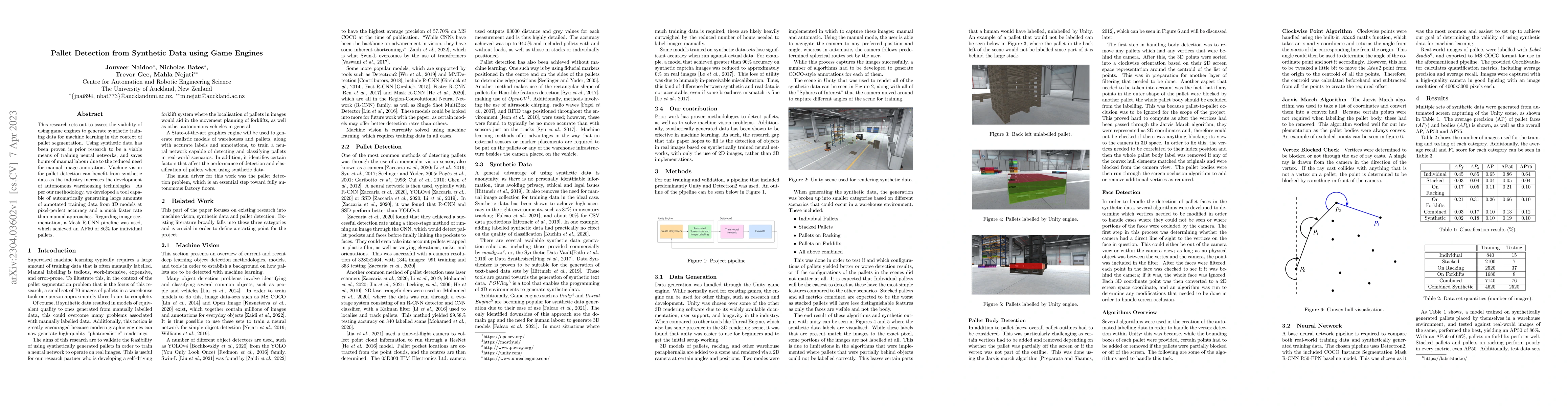 Thumbnail for Pallet Detection from Synthetic Data Using Game Engines