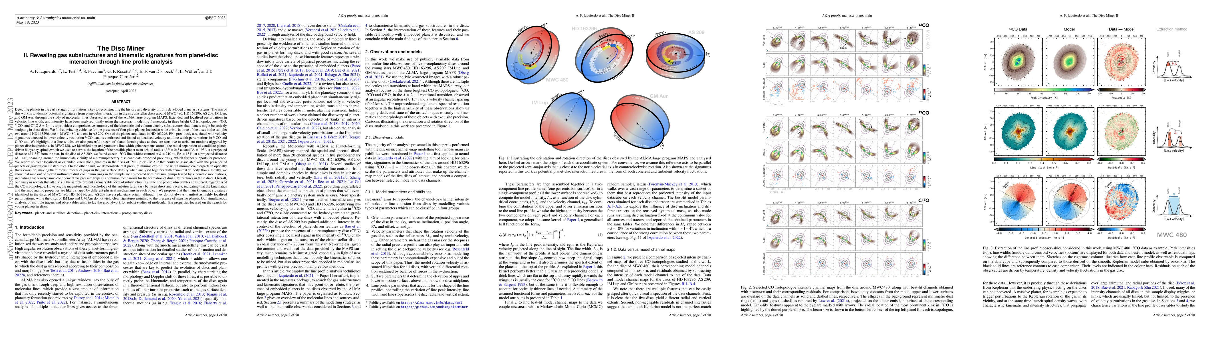 Thumbnail for The Disc Miner II: Revealing Gas substructures and Kinematic signatures
  from Planet-disc interaction through line profile analysis