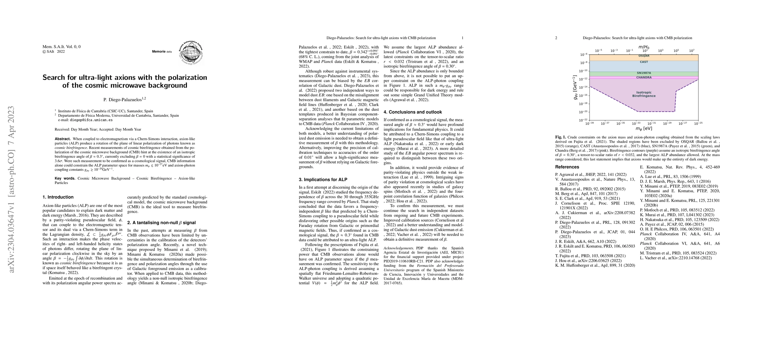 Thumbnail for Search for ultra-light axions with CMB polarization
