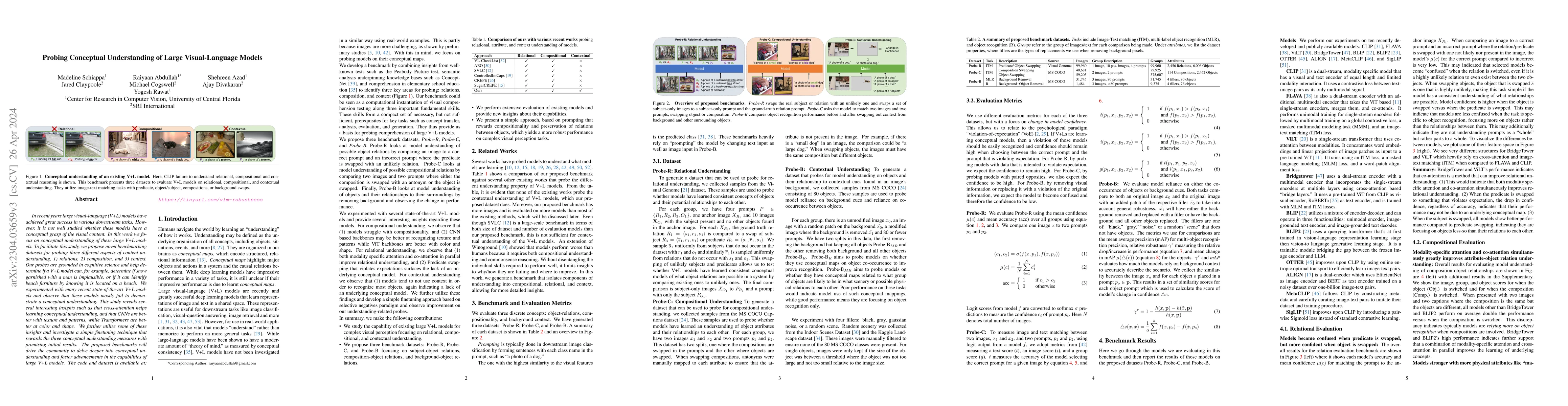 Thumbnail for Probing Conceptual Understanding of Large Visual-Language Models
