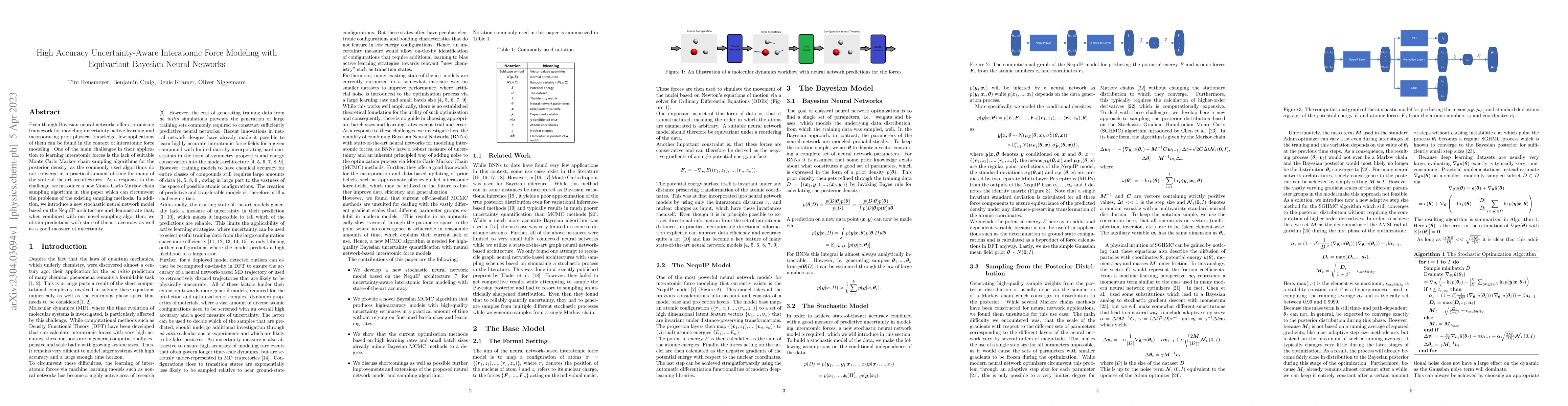 Thumbnail for High Accuracy Uncertainty-Aware Interatomic Force Modeling with
  Equivariant Bayesian Neural Networks