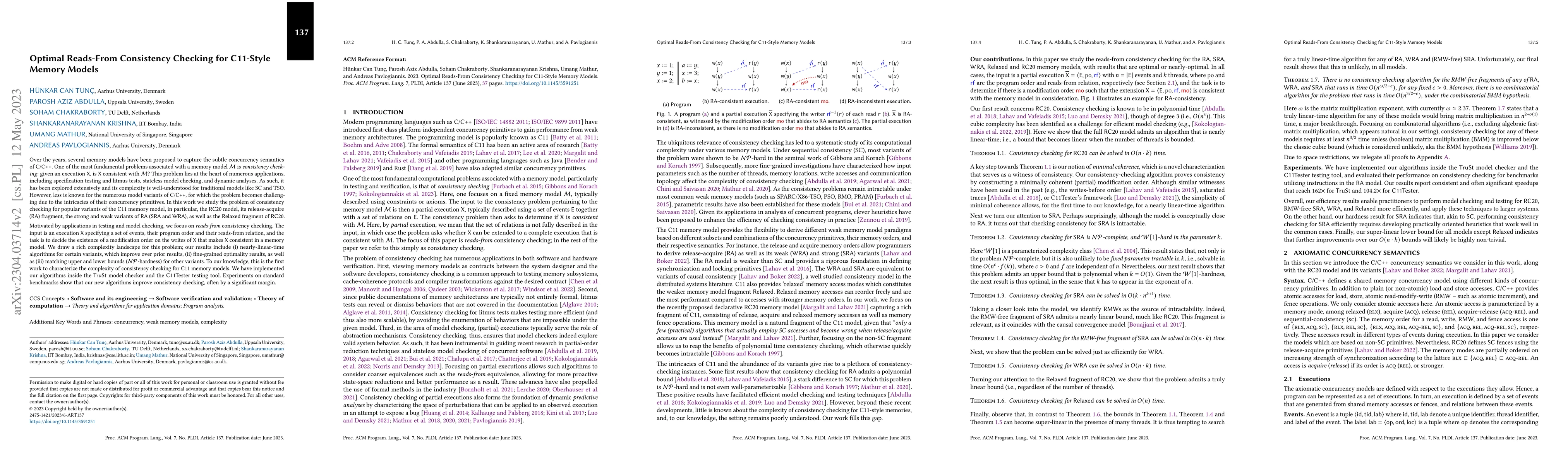 Thumbnail for Optimal Reads-From Consistency Checking for C11-Style Memory Models