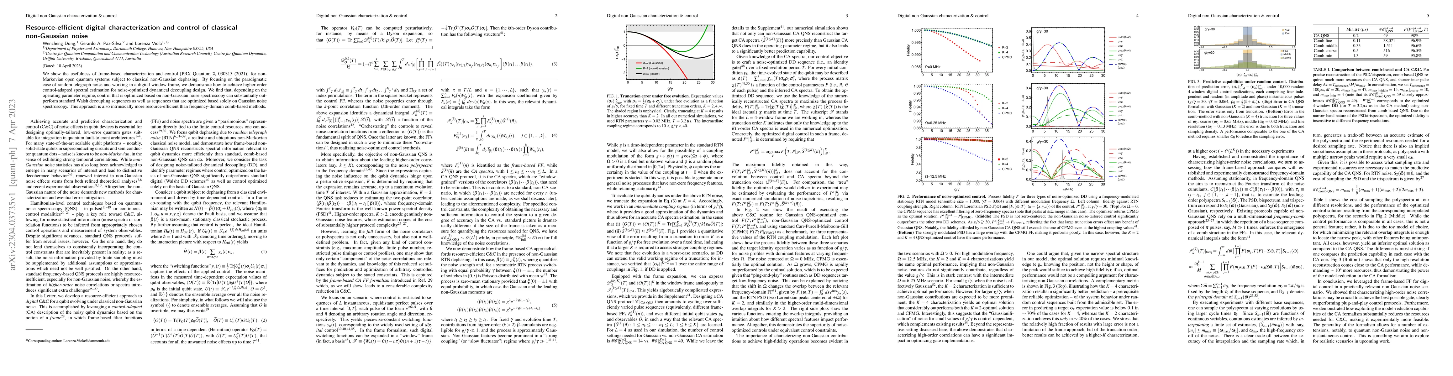 Thumbnail for Resource-efficient digital characterization and control of classical
  non-Gaussian noise
