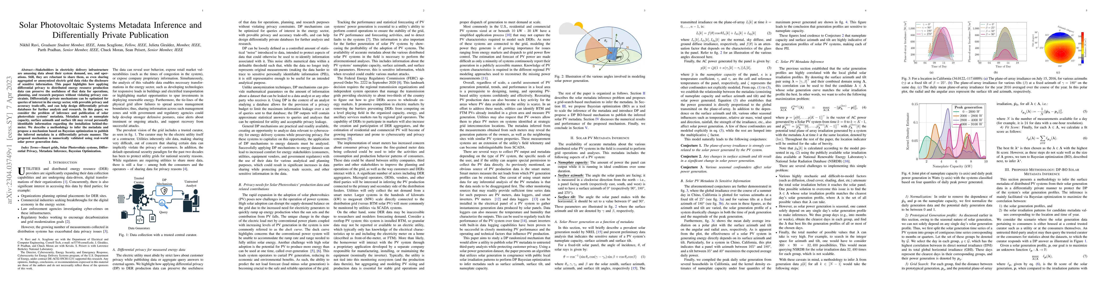 Thumbnail for Solar Photovoltaic Systems Metadata Inference and Differentially Private
  Publication