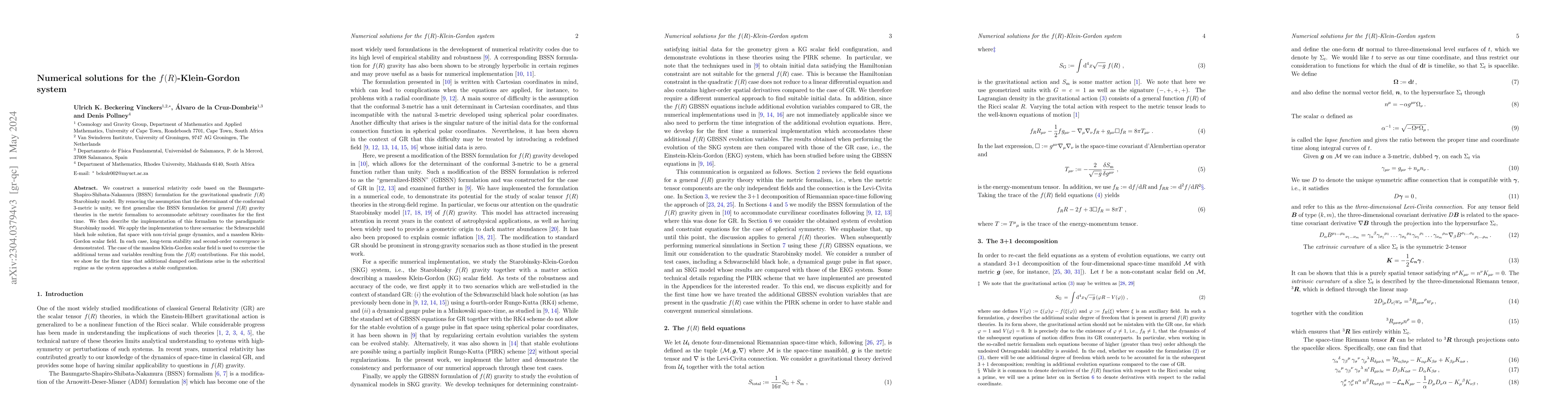 Thumbnail for Numerical solutions for the $f(R)$-Klein-Gordon system