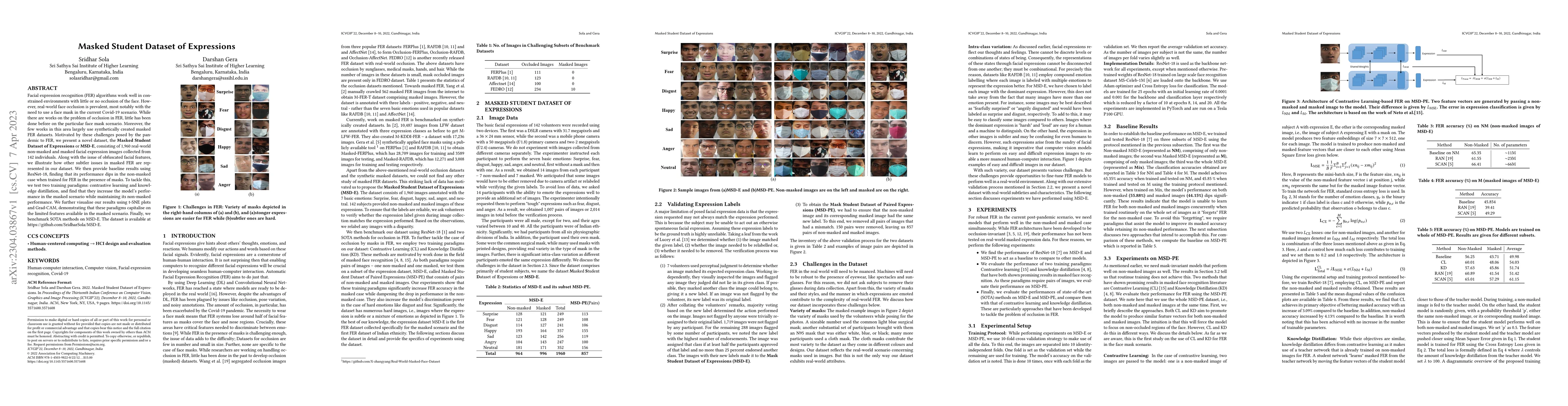 Thumbnail for Masked Student Dataset of Expressions