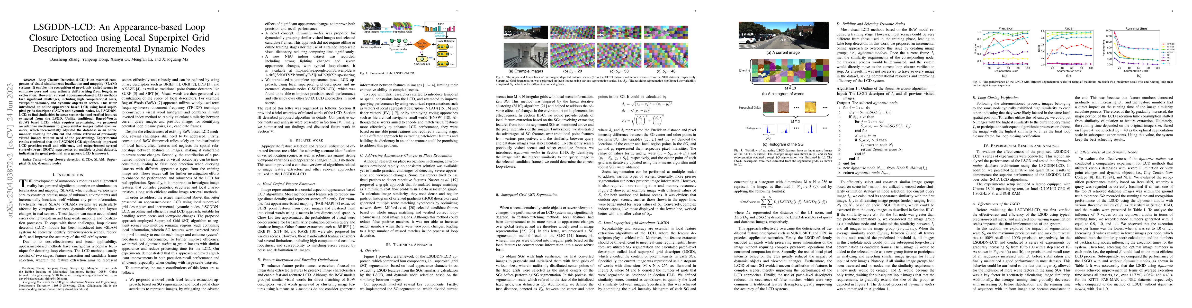 Thumbnail for LSGDDN-LCD: An Appearance-based Loop Closure Detection using Local
  Superpixel Grid Descriptors and Incremental Dynamic Nodes