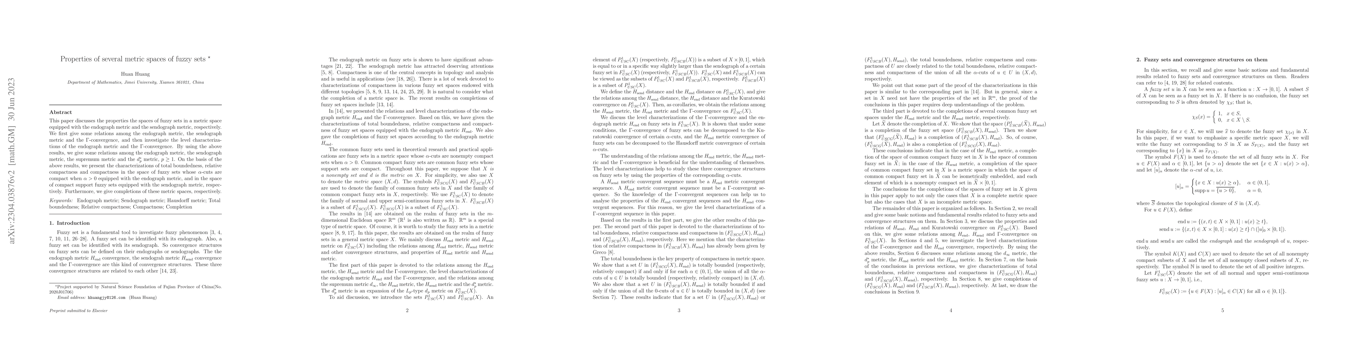 Thumbnail for Properties of several metric spaces of fuzzy sets