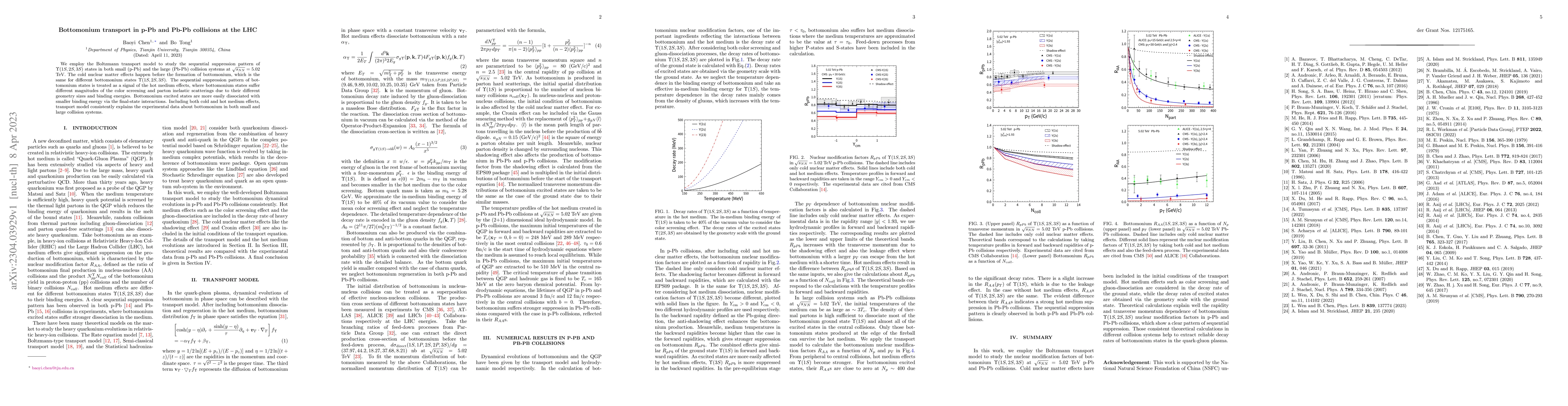 Thumbnail for Bottomonium transport in p-Pb and Pb-Pb collisions at the LHC