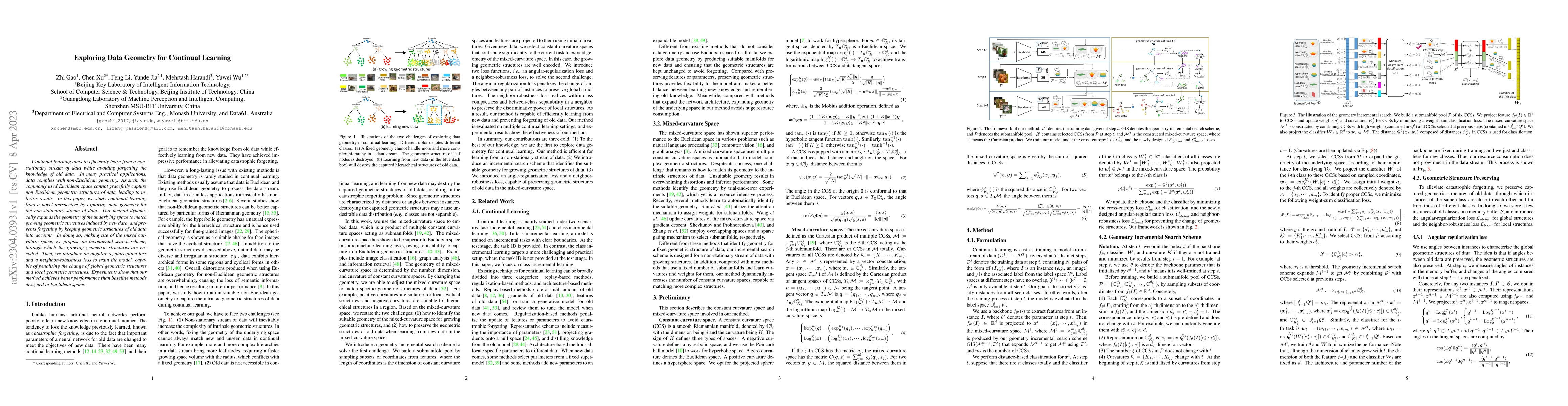 Thumbnail for Exploring Data Geometry for Continual Learning