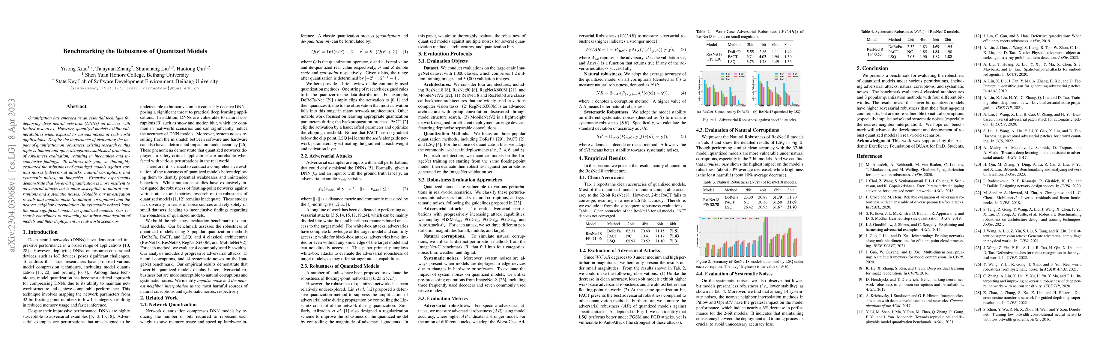 Thumbnail for Benchmarking the Robustness of Quantized Models