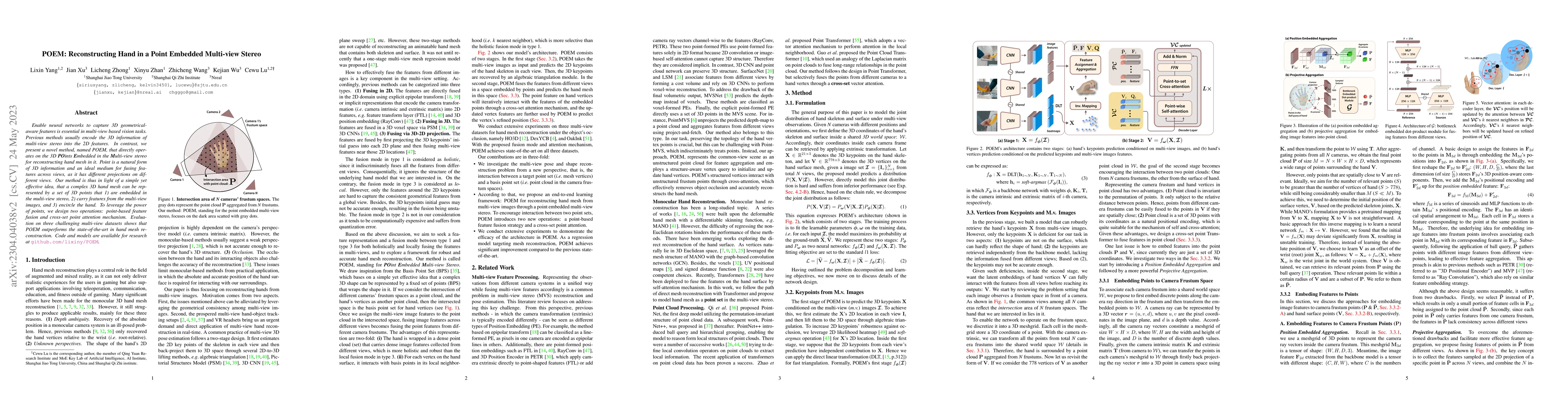 Thumbnail for POEM: Reconstructing Hand in a Point Embedded Multi-view Stereo