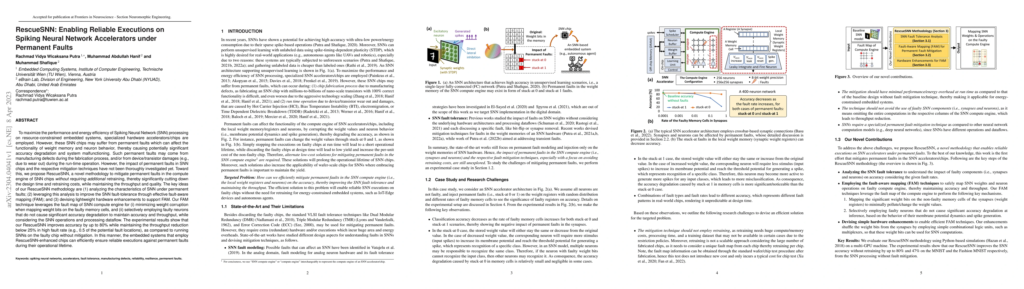 Thumbnail for RescueSNN: Enabling Reliable Executions on Spiking Neural Network
  Accelerators under Permanent Faults