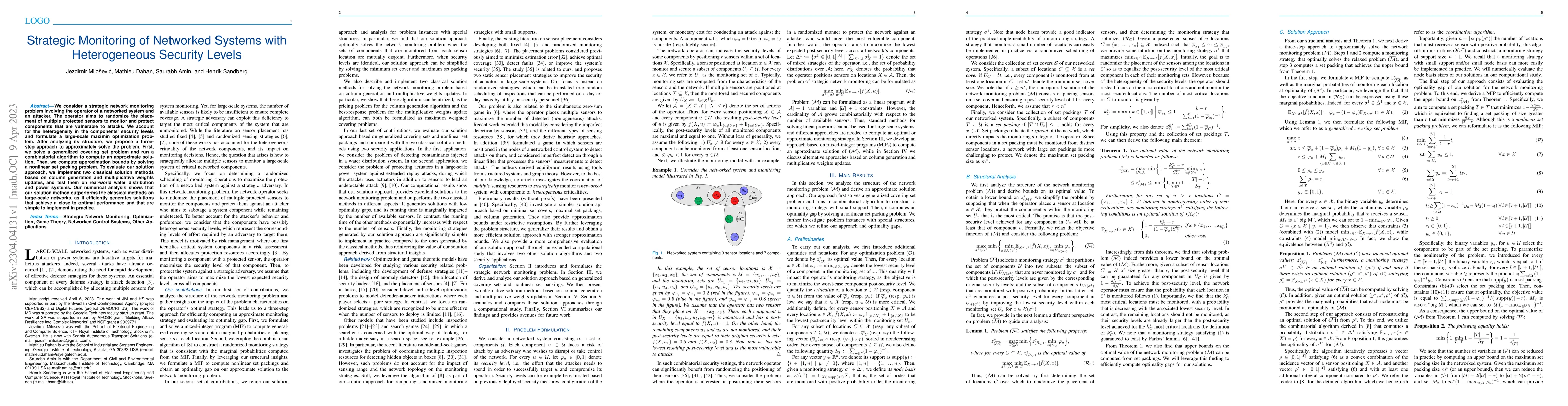 Thumbnail for Strategic Monitoring of Networked Systems with Heterogeneous Security
  Levels