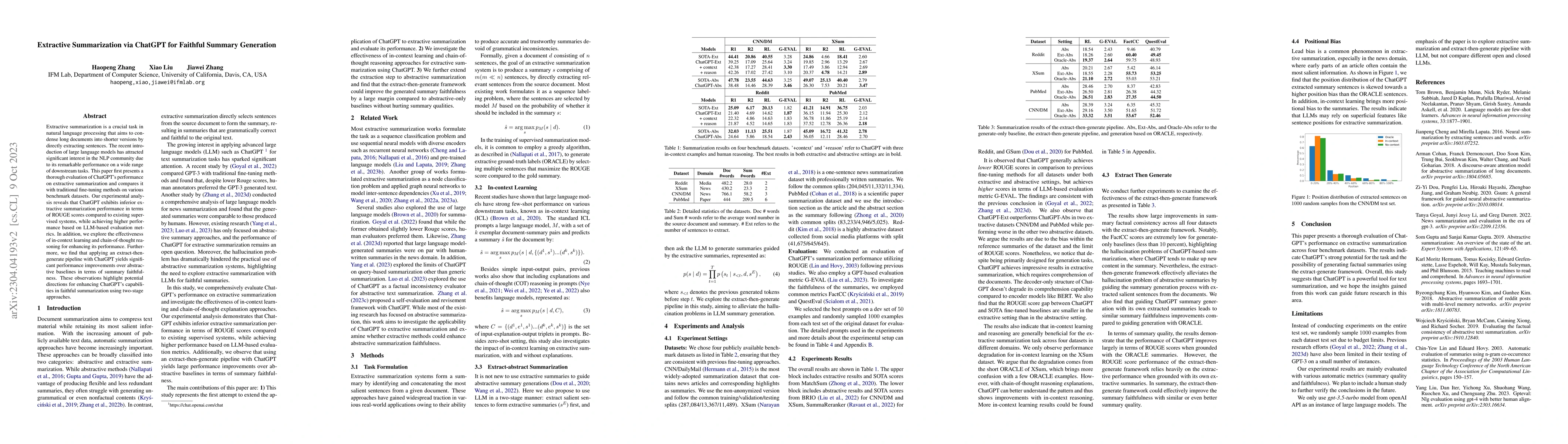 Thumbnail for Extractive Summarization via ChatGPT for Faithful Summary Generation