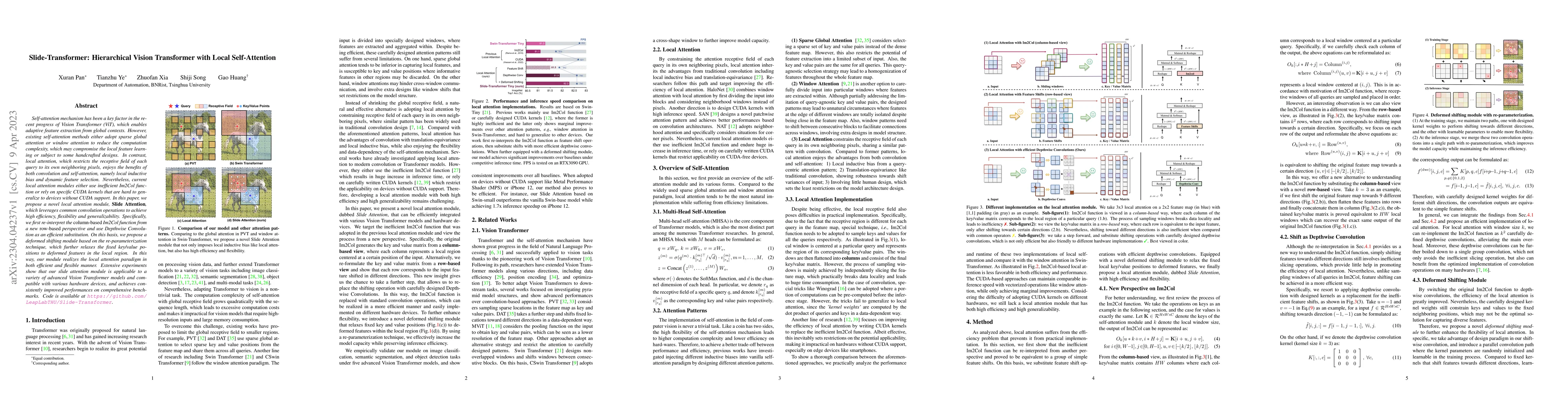 Thumbnail for Slide-Transformer: Hierarchical Vision Transformer with Local
  Self-Attention